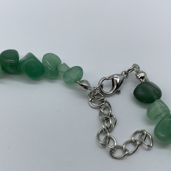 2Piece Green Aventurine Natural Stone Necklace - Picture 7 of 8